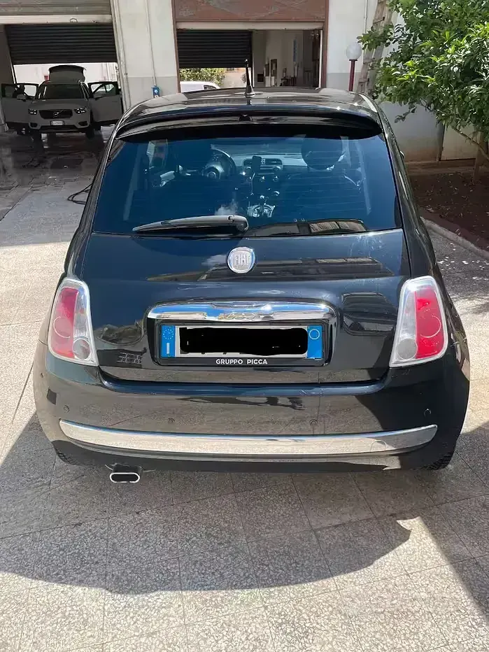Usata Fiat 500 75 CV (55 kW) 2009 Nero Cabrio
