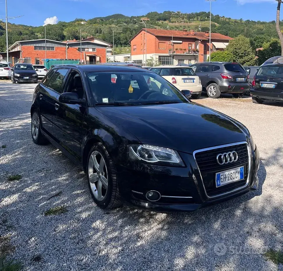 Usata Audi A3 S-Line 105 CV (77 kW) 2011 Nero Utilitaria