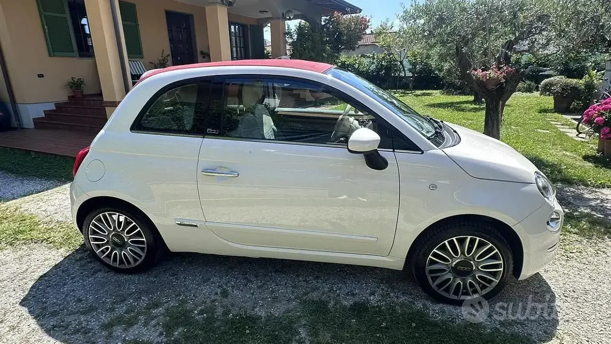 Usata Fiat 500 69 CV (50 kW) 2016 Bianco Cabrio
