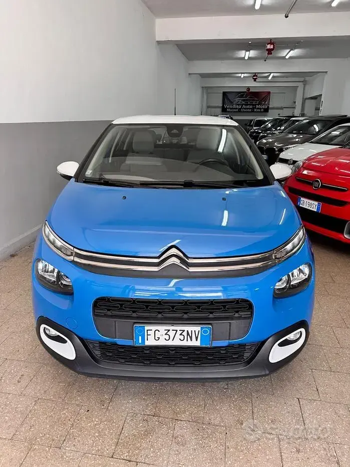 Usata Citroën C3 Shine 75 CV (55 kW) 2017 Blu Berlina