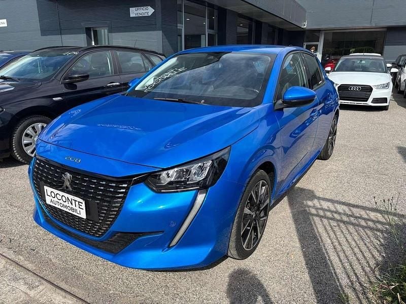 Käytetty Peugeot 208 Allure 101 HP (74 kW) 2020 Sininen Viistoperä