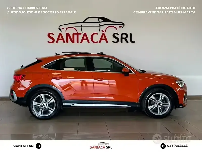 Usata Audi Q3 Sportback S-Line 150 CV (110 kW) 2021 Arancione SUV