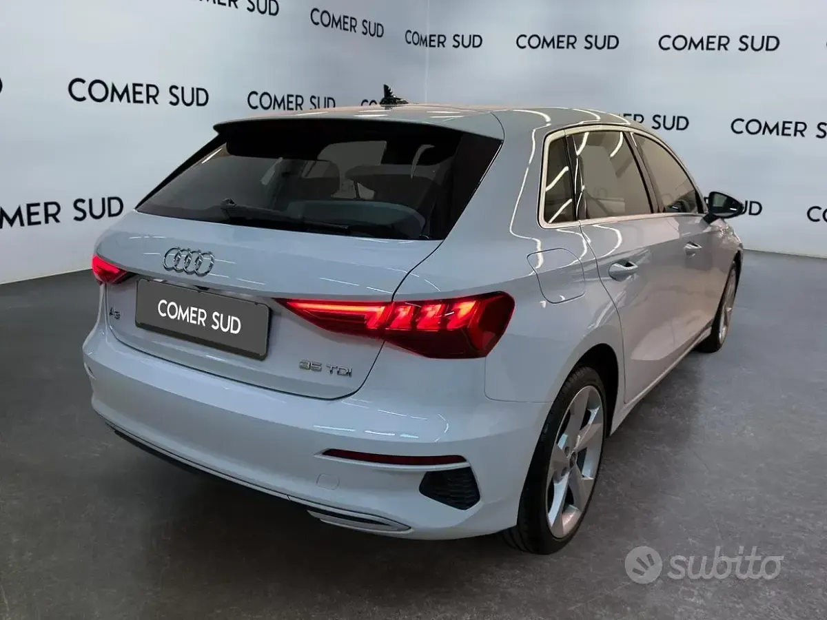 Usata Audi A3 Advanced 150 CV (110 kW) 2022 Bianco Berlina