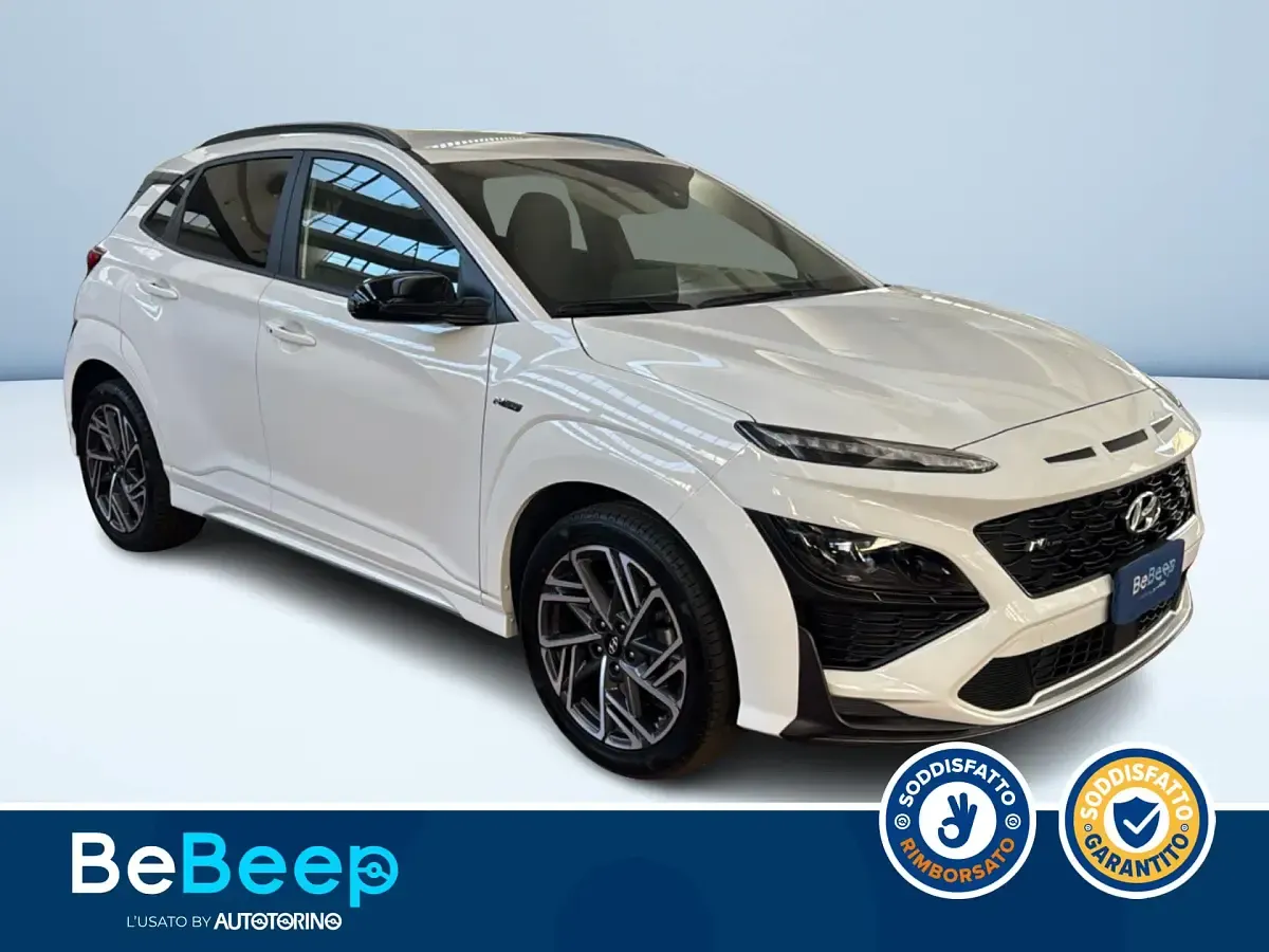 Usata Hyundai Kona N Line 120 CV (88 kW) 2023 Bianco metallizzato SUV