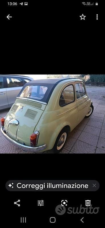 Usata Fiat Cinquecento 1960 Verde Utilitaria