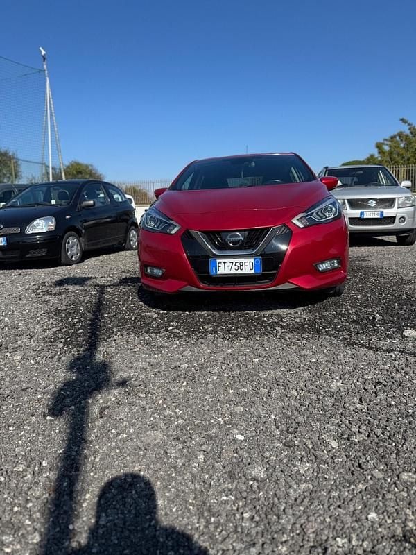 Rosso Usata 2018 Nissan Micra Tekna Tre volumi | 8999 € (Super prezzo) - Immagine 1/4