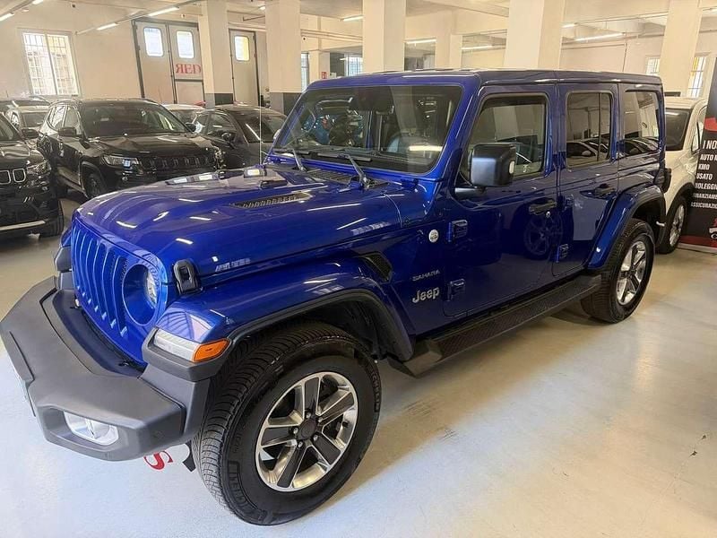 Usata Jeep Wrangler Sahara 200 CV (147 kW) 2020 Blu/azzurro SUV