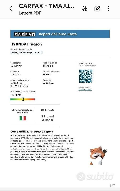 Usata Hyundai ix35 Xpossible 116 CV (85 kW) 2014 Grigio SUV