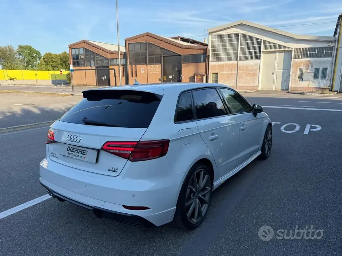 Usata Audi A3 Sport 184 CV (135 kW) 2018 Bianco Berlina