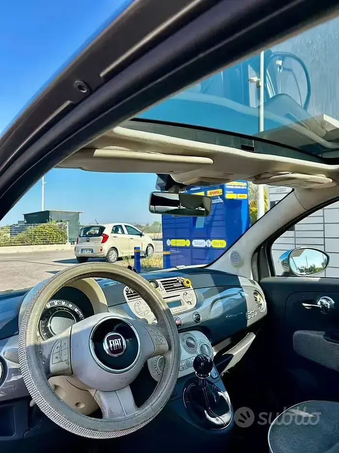Usata Fiat 500 69 CV (50 kW) 2011 Grigio Utilitaria