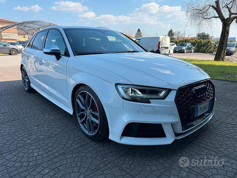 Usata Audi S3 310 CV (228 kW) 2018 Bianco Berlina