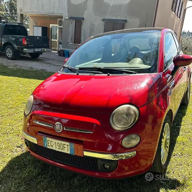 Usata Fiat 500 75 CV (55 kW) 2011 Rosso Berlina