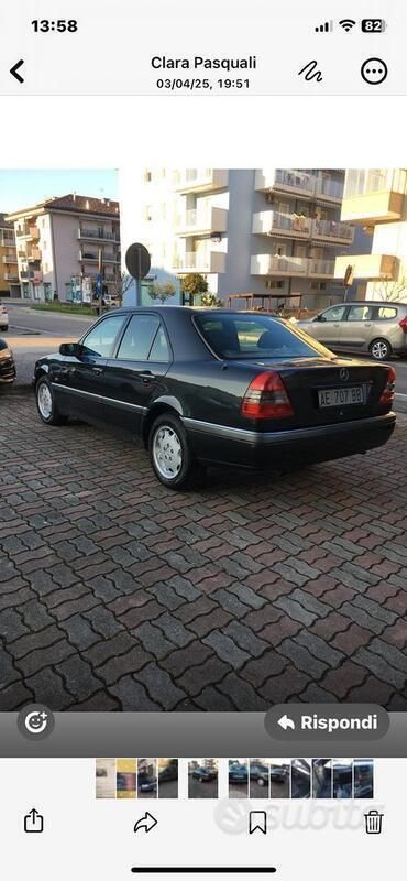 Usata Mercedes C180 122 CV (89 kW) 1995 Blu Berlina