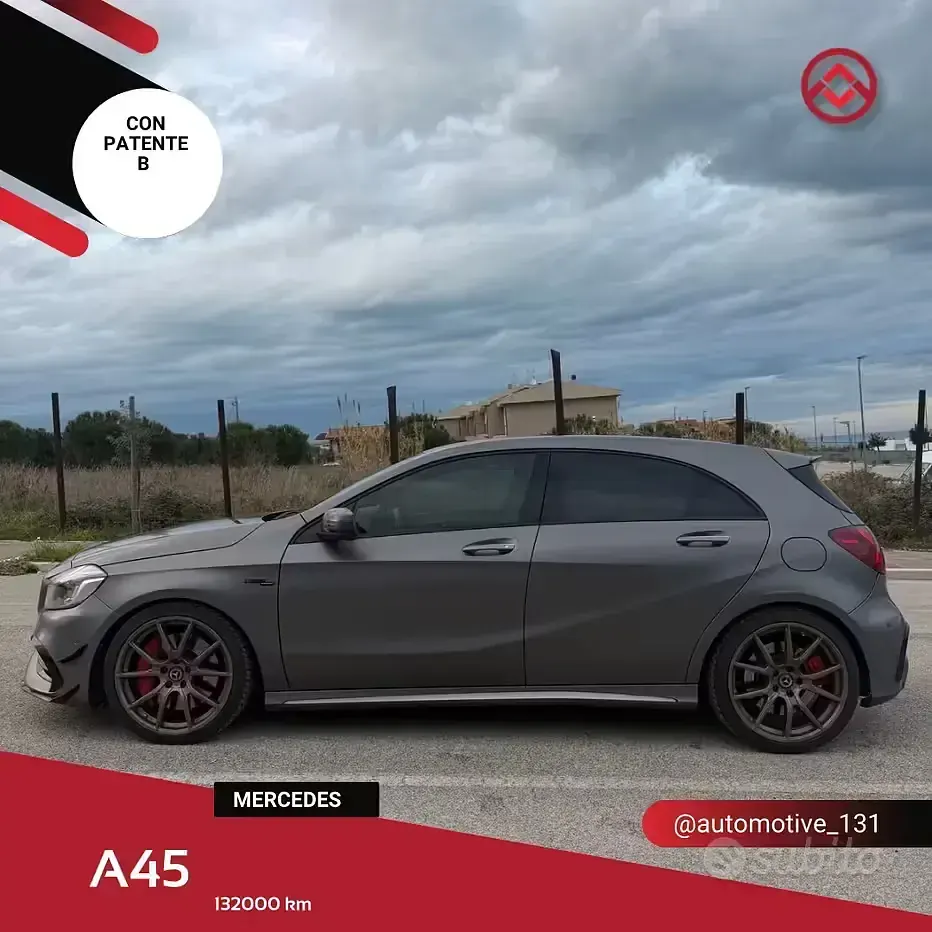 Usata Mercedes A45 AMG AMG 381 CV (280 kW) 2016 Grigio Utilitaria