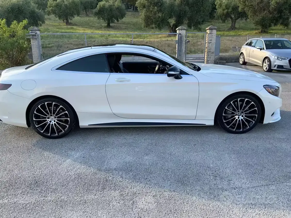 Usata Mercedes S500 Premium 455 CV (334 kW) 2015 Bianco Coupé