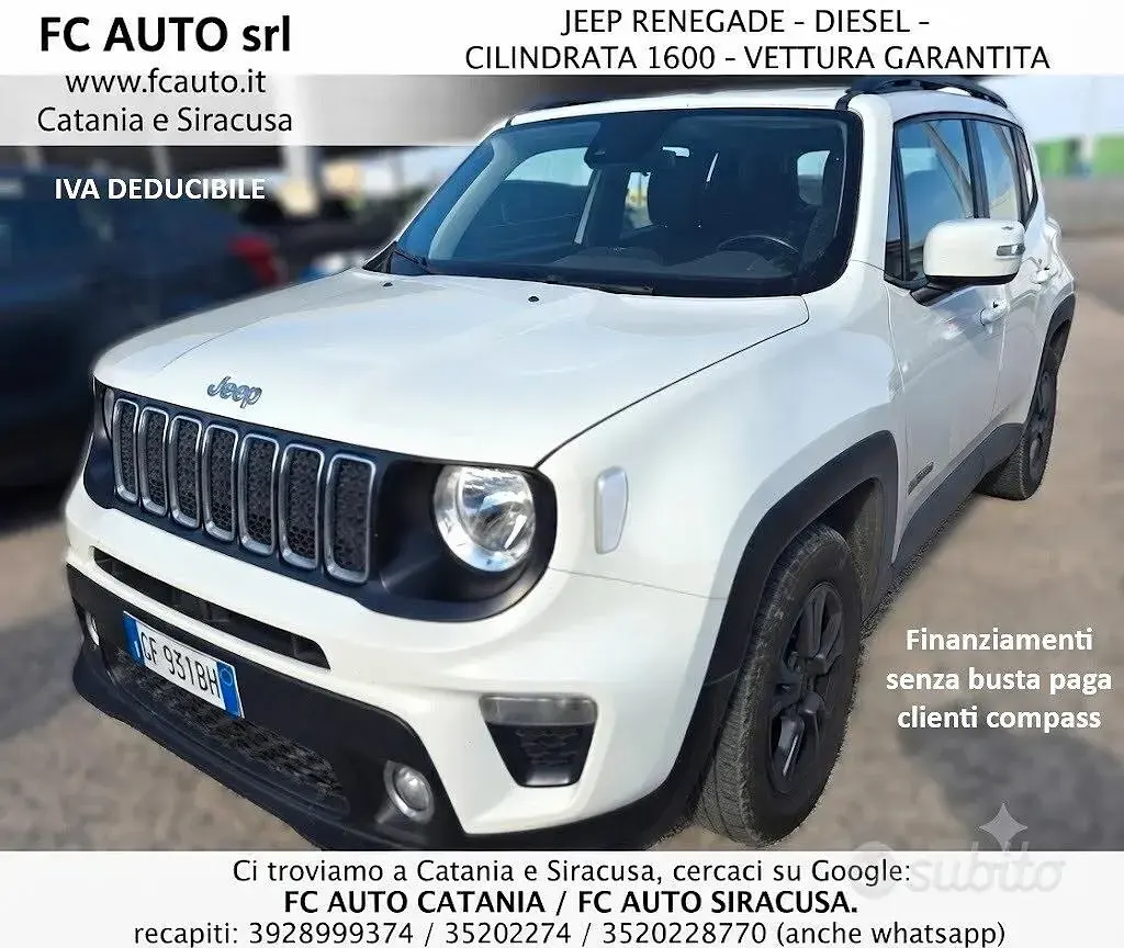 Usata Jeep Renegade Longitude 131 CV (96 kW) 2021 Bianco SUV