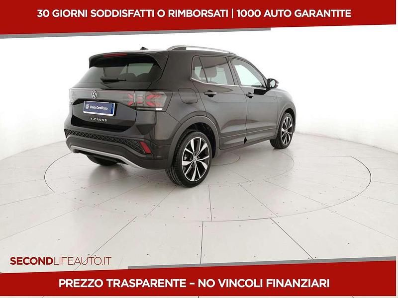 Usata VW T-Cross R-line 116 CV (85 kW) 2024 Nero SUV