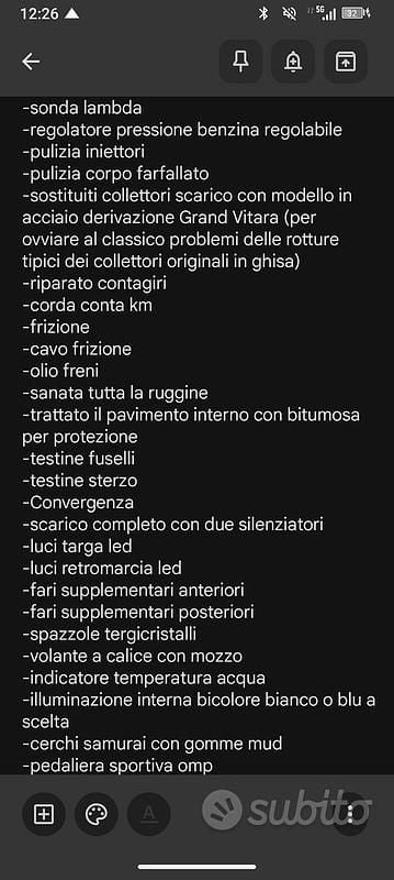 Usata Suzuki Vitara 1993 Rosso SUV