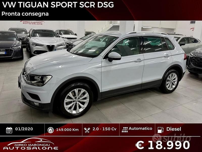 Usata VW Tiguan Sportline 150 CV (110 kW) 2020 Bianco SUV