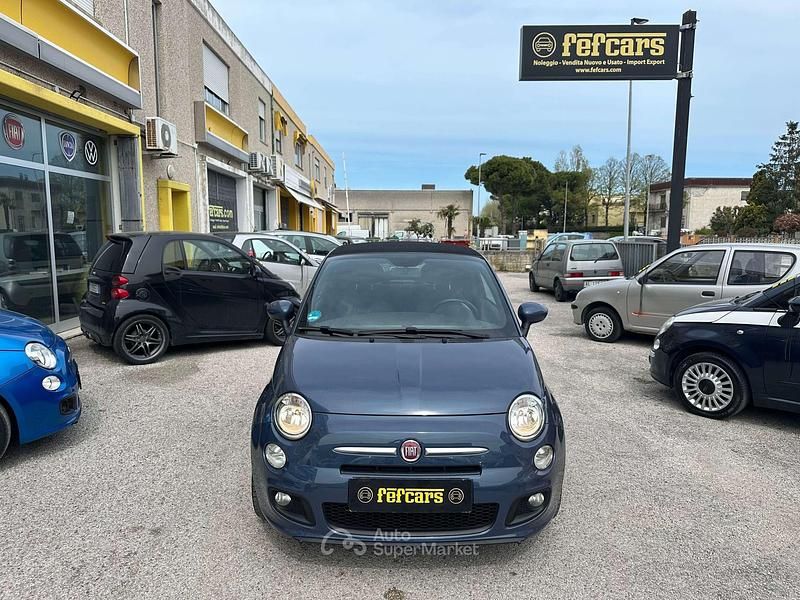 Usata Fiat 500C Lounge 69 CV (50 kW) 2013 Blu/azzurro Cabrio