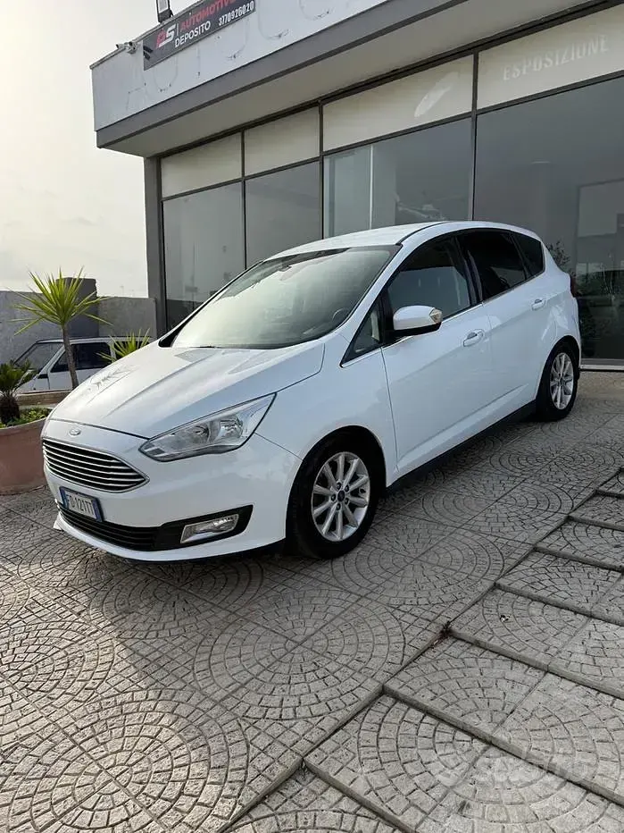 Usata Ford C-MAX Titanium 120 CV (88 kW) 2016 Bianco Monovolume