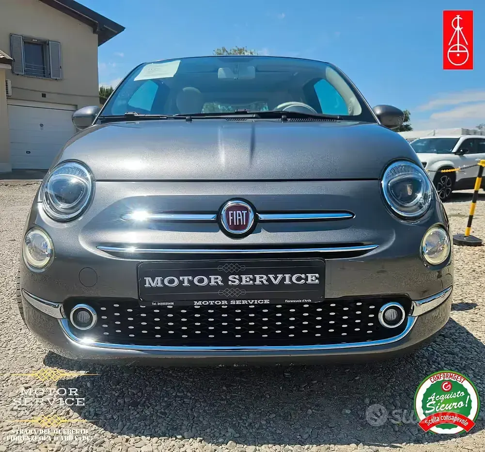 Usata Fiat 500 Lounge 69 CV (50 kW) 2017 Grigio Berlina