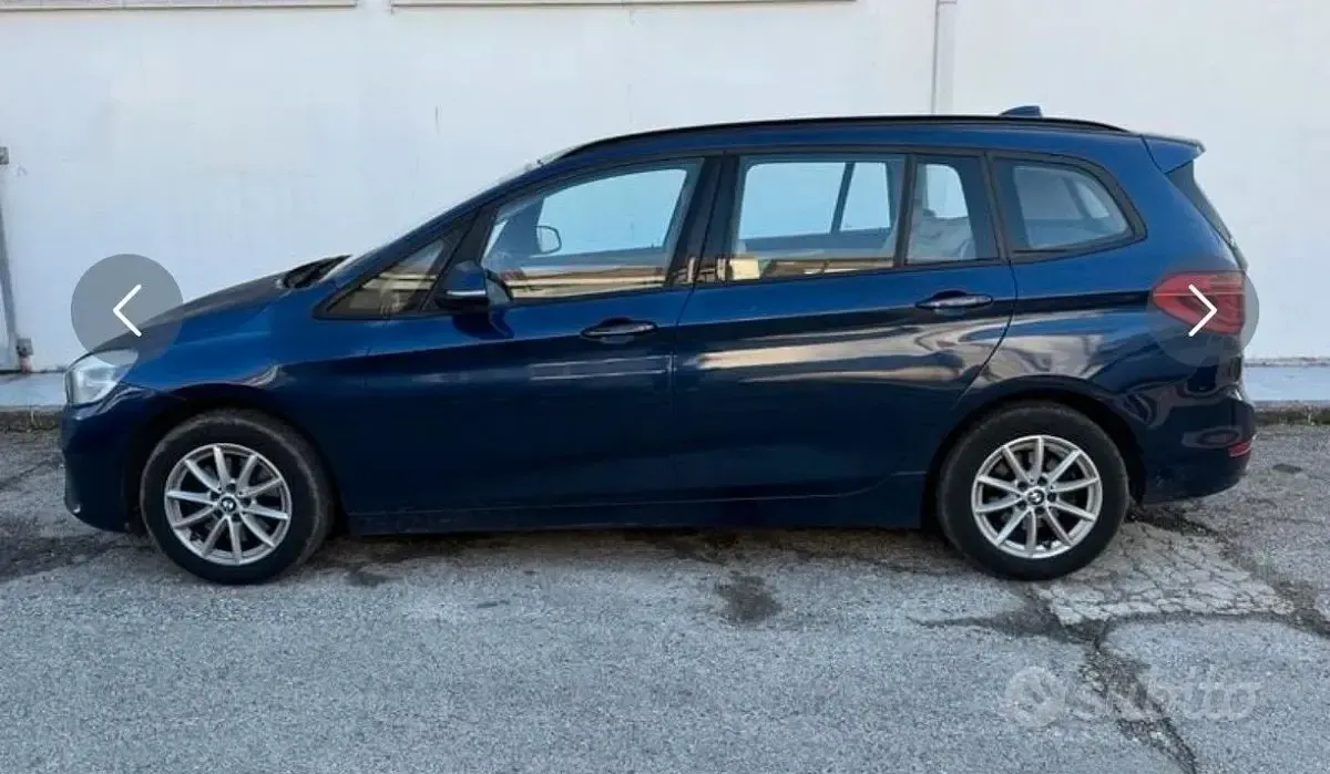 Usata BMW 218 Gran Tourer 150 CV (110 kW) 2015 Blu/azzurro Monovolume