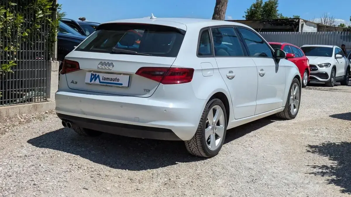 Usata Audi A3 150 CV (110 kW) 2014 Bianco Berlina