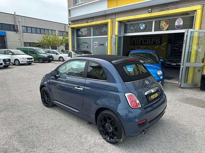 Usata Fiat 500C Lounge 69 CV (50 kW) 2013 Blu/azzurro Cabrio