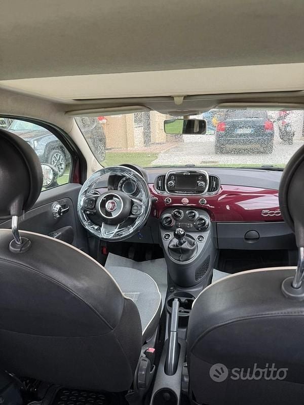 Usata Fiat 500 Lounge 95 CV (69 kW) 2017 Rosso Berlina