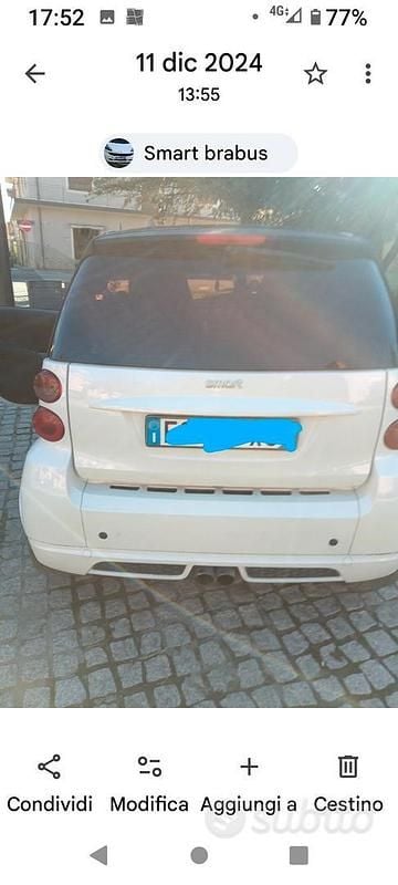 Usata Smart ForTwo Coupé Brabus 61 CV (44 kW) 2012 Bianco Coupé