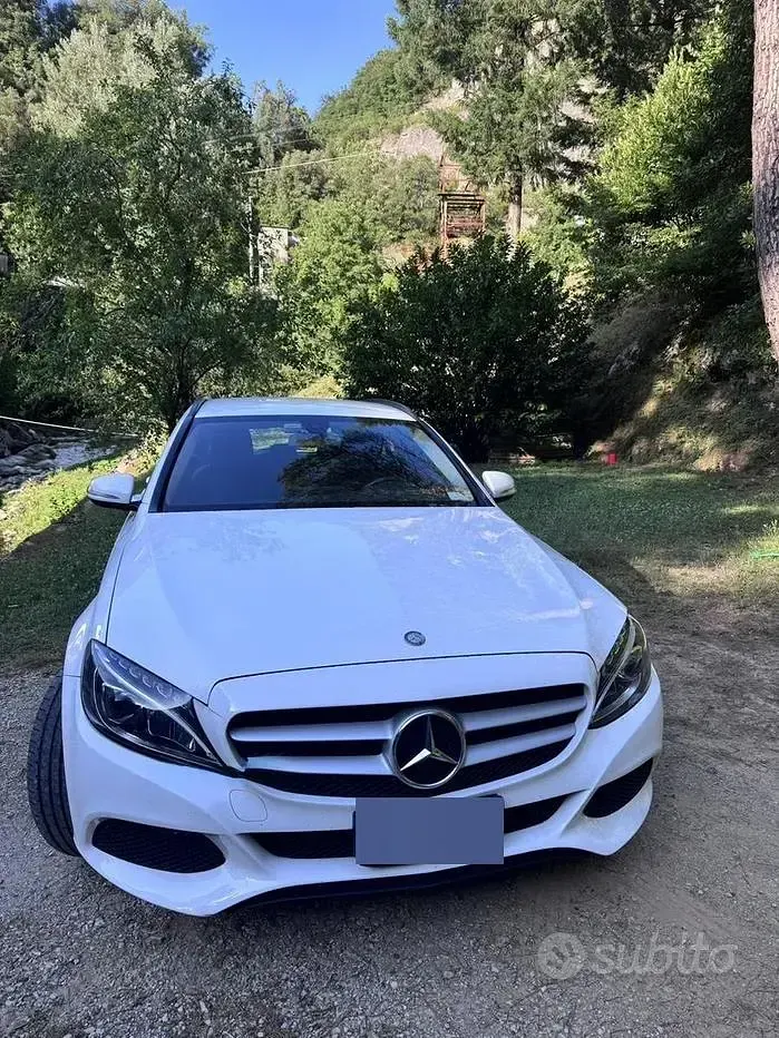 Usata Mercedes C220 170 CV (125 kW) 2015 Bianco Station wagon