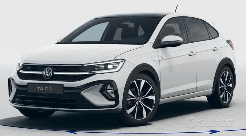 Bianco Usata 2023 VW Taigo R-line SUV | 21.350 € (Buon prezzo) - Immagine 1/3