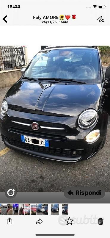 Usata Fiat Cinquecento 2019 Nero Utilitaria