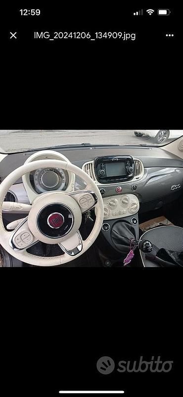 Usata Fiat 500 Lounge 69 CV (50 kW) 2019 Grigio Utilitaria