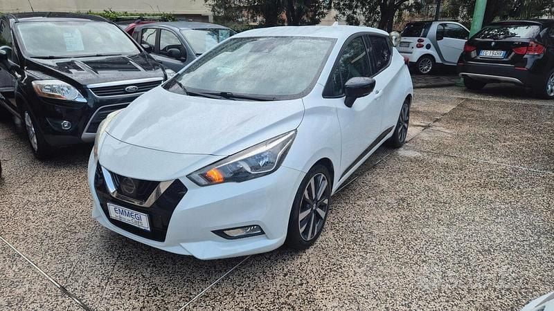 Usata Nissan Micra Tekna 90 CV (66 kW) 2018 Bianco Utilitaria