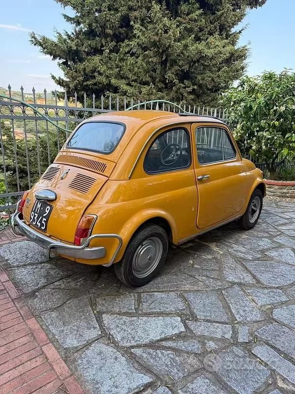 Usata Fiat 500 1970 Giallo Utilitaria