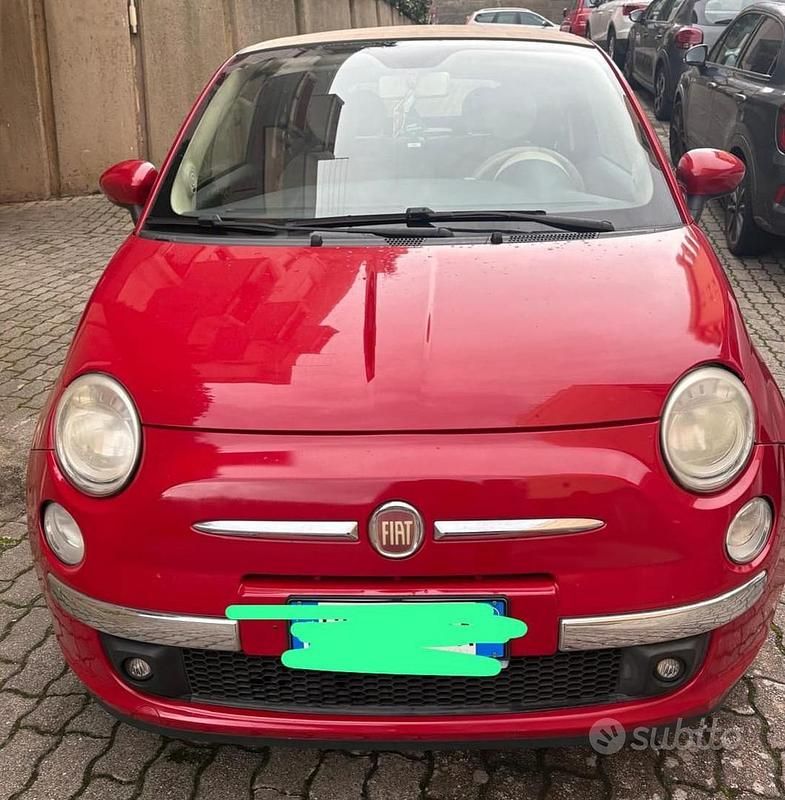 Usata Fiat 500 2015 Rosso Cabrio