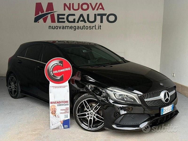 Usata Mercedes A200 Premium 136 CV (100 kW) 2018 Nero Berlina