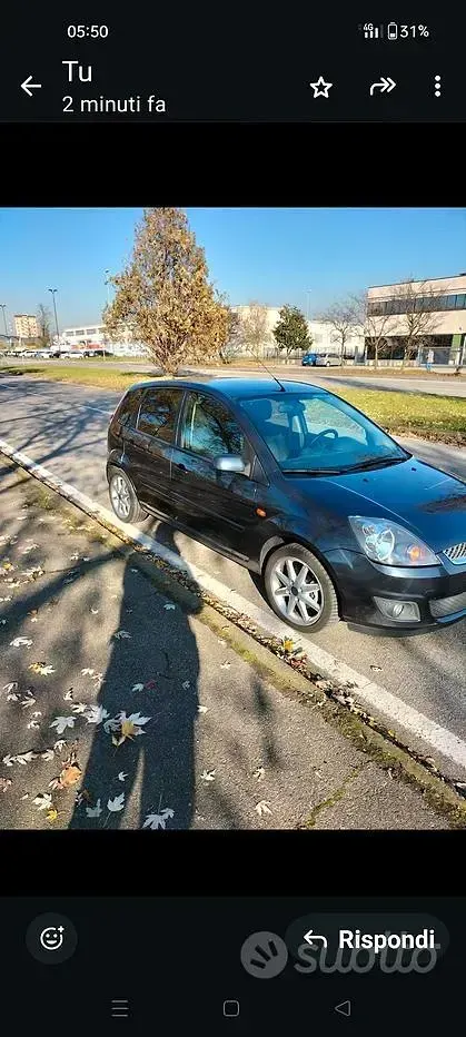 Usata Ford Fiesta Titanium 75 CV (55 kW) 2007 Grigio Utilitaria