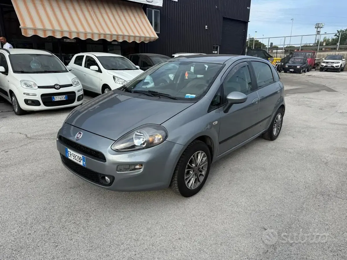 Usata Fiat Punto Lounge 69 CV (50 kW) 2013 Grigio Utilitaria