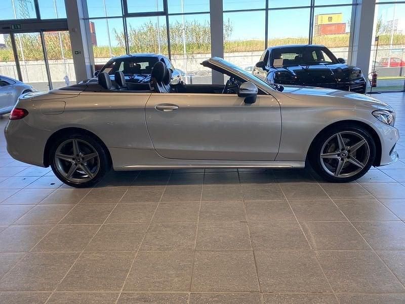 Usata Mercedes C220 Premium 194 CV (142 kW) 2018 Argento Cabrio