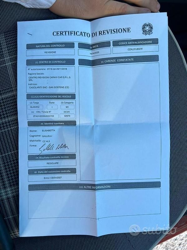 Usata Fiat 500 2016 Rosso Utilitaria