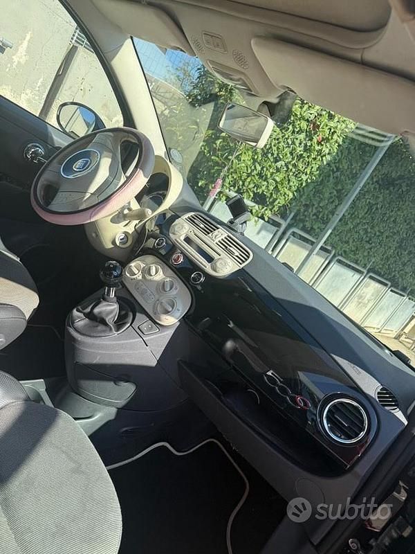 Usata Fiat 500 75 CV (55 kW) 2010 Nero Cabrio