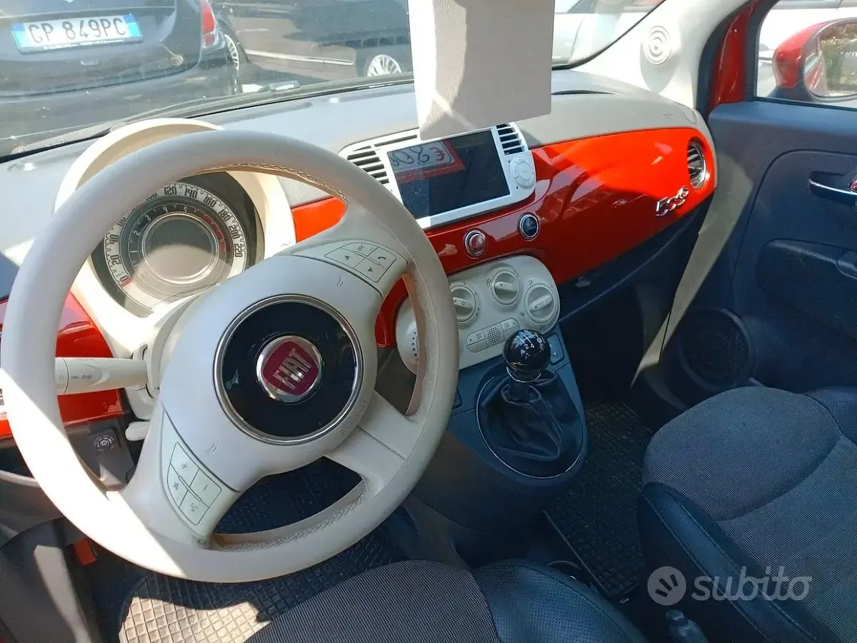 Usata Fiat 500C Lounge 69 CV (50 kW) 2014 Rosso Cabrio