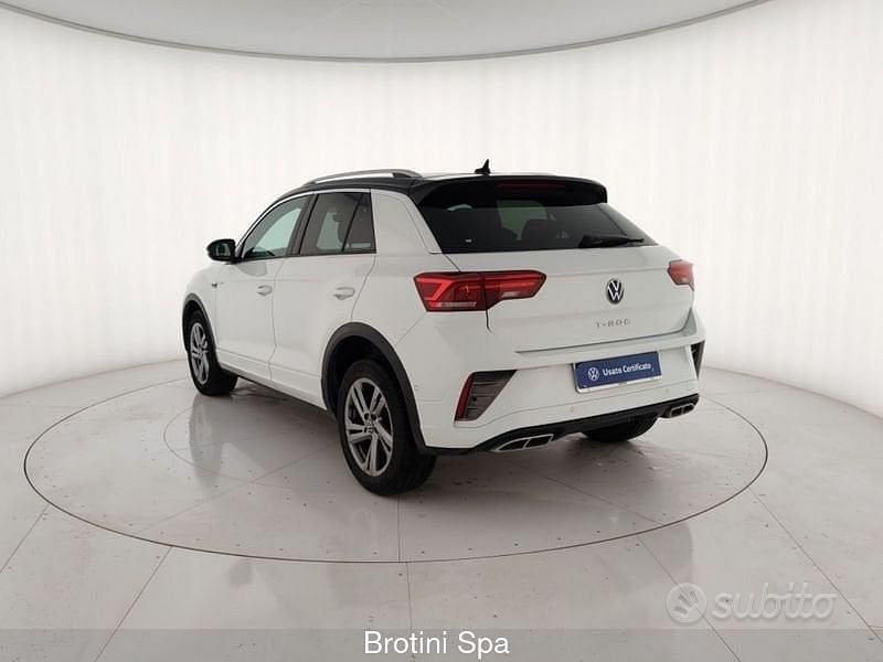 Usata VW T-Roc R-line 110 CV (80 kW) 2023 Bianco SUV