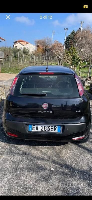 Usata Fiat Punto Evo Emotion 90 CV (66 kW) 2010 Nero Utilitaria