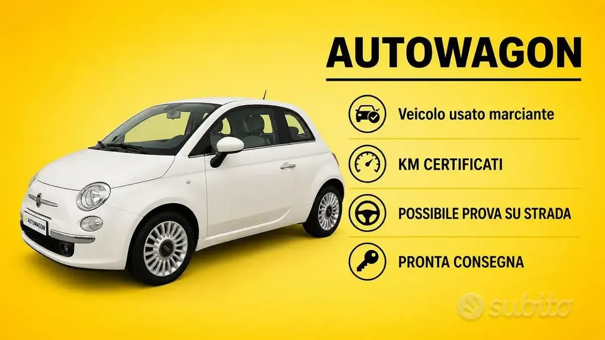 Usata Fiat 500 Lounge 75 CV (55 kW) 2009 Cabrio