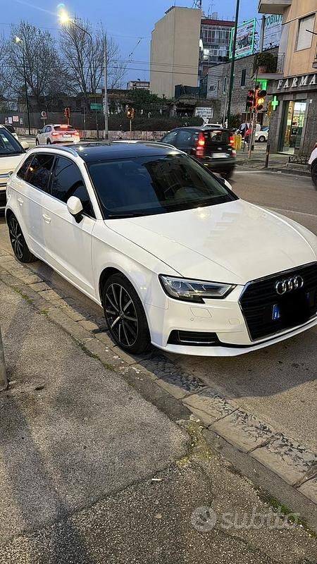 Usata Audi A3 150 CV (110 kW) 2017 Bianco Berlina