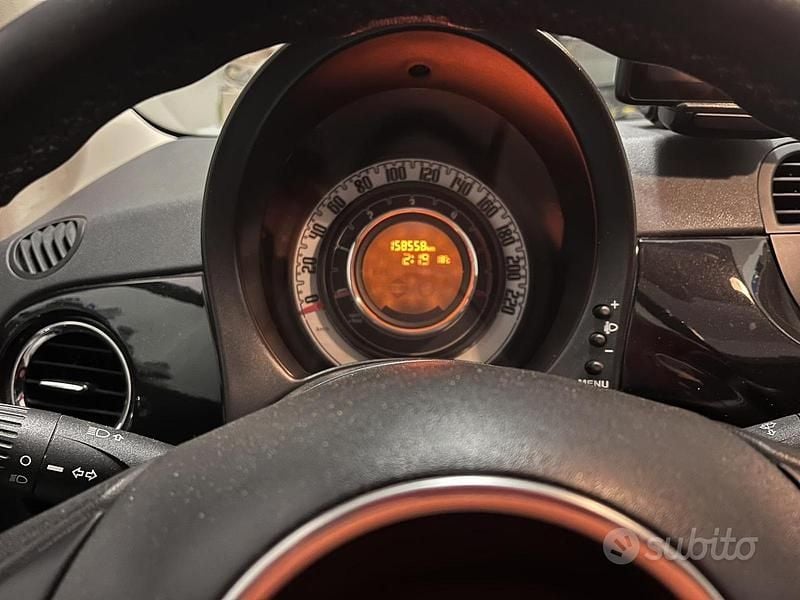 Usata Fiat 500 95 CV (69 kW) 2012 Nero Cabrio